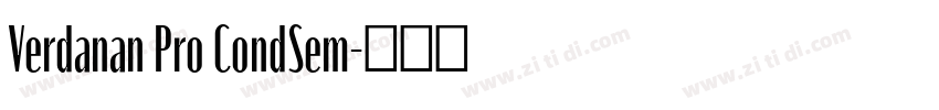 Verdanan Pro CondSem字体转换